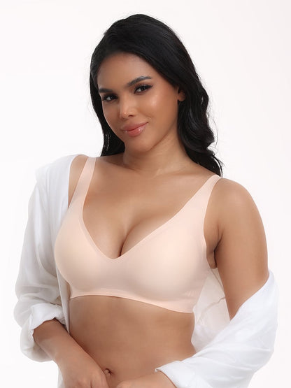 💜LAST DAY-50% OFF💜 Seamless Deep V Wireless Bra – Comfort & Natural Lift Deep V Everyday Bras